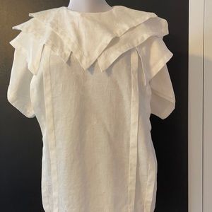 B-A-D vintage triple handkerchief collar top